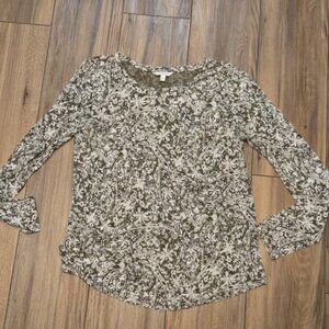 514. Lucky Brand Long Sleeve Top Size Med EUC